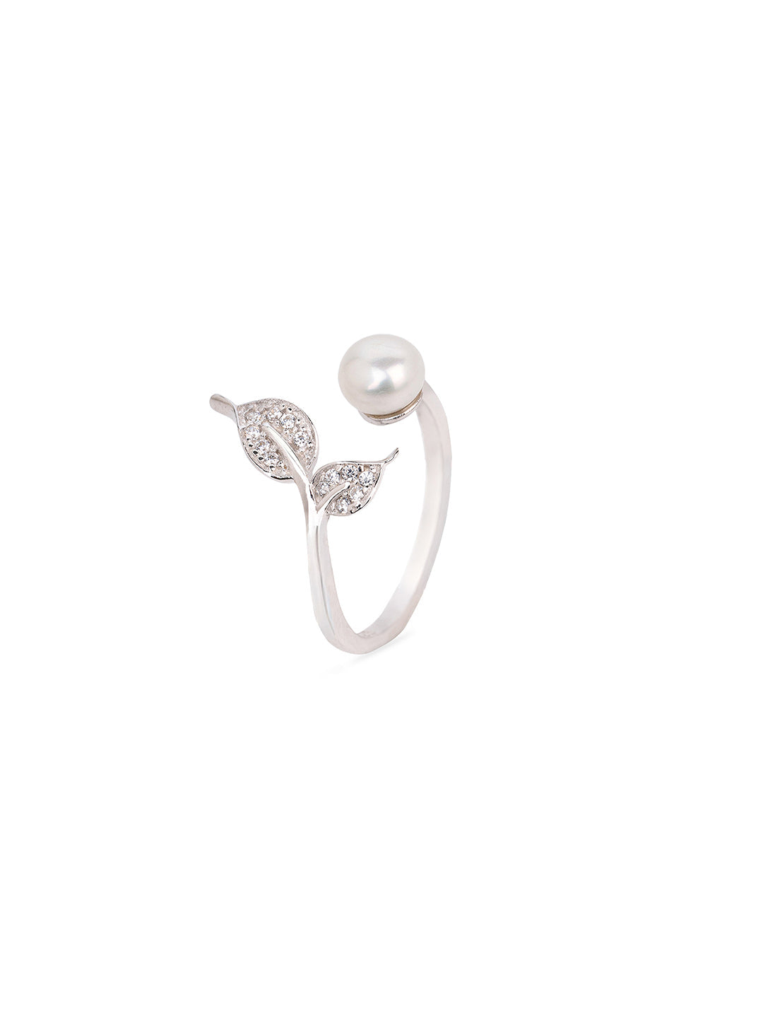 LEAFE PEARL RING