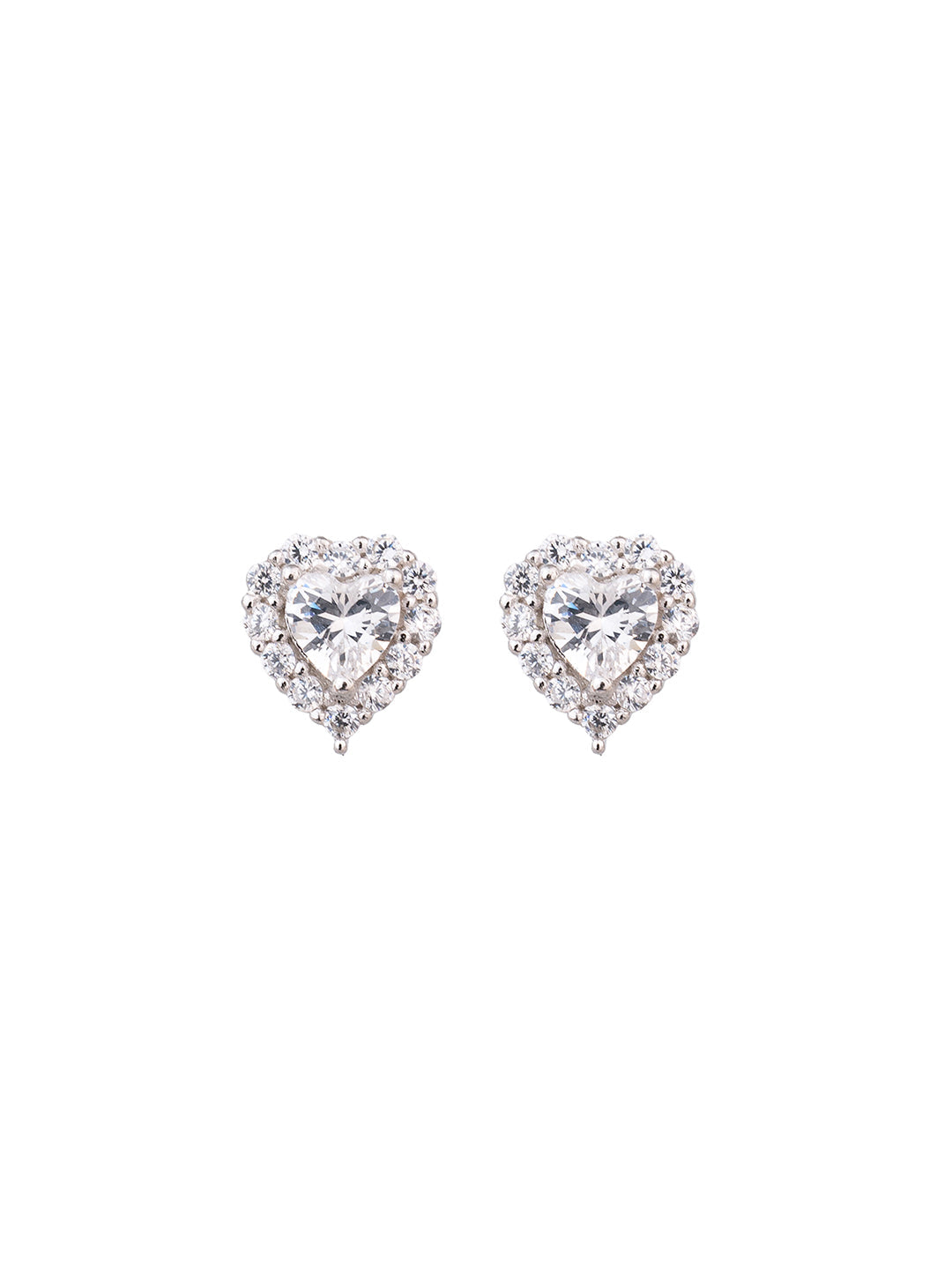 HEART SOLITAIRE STUDS