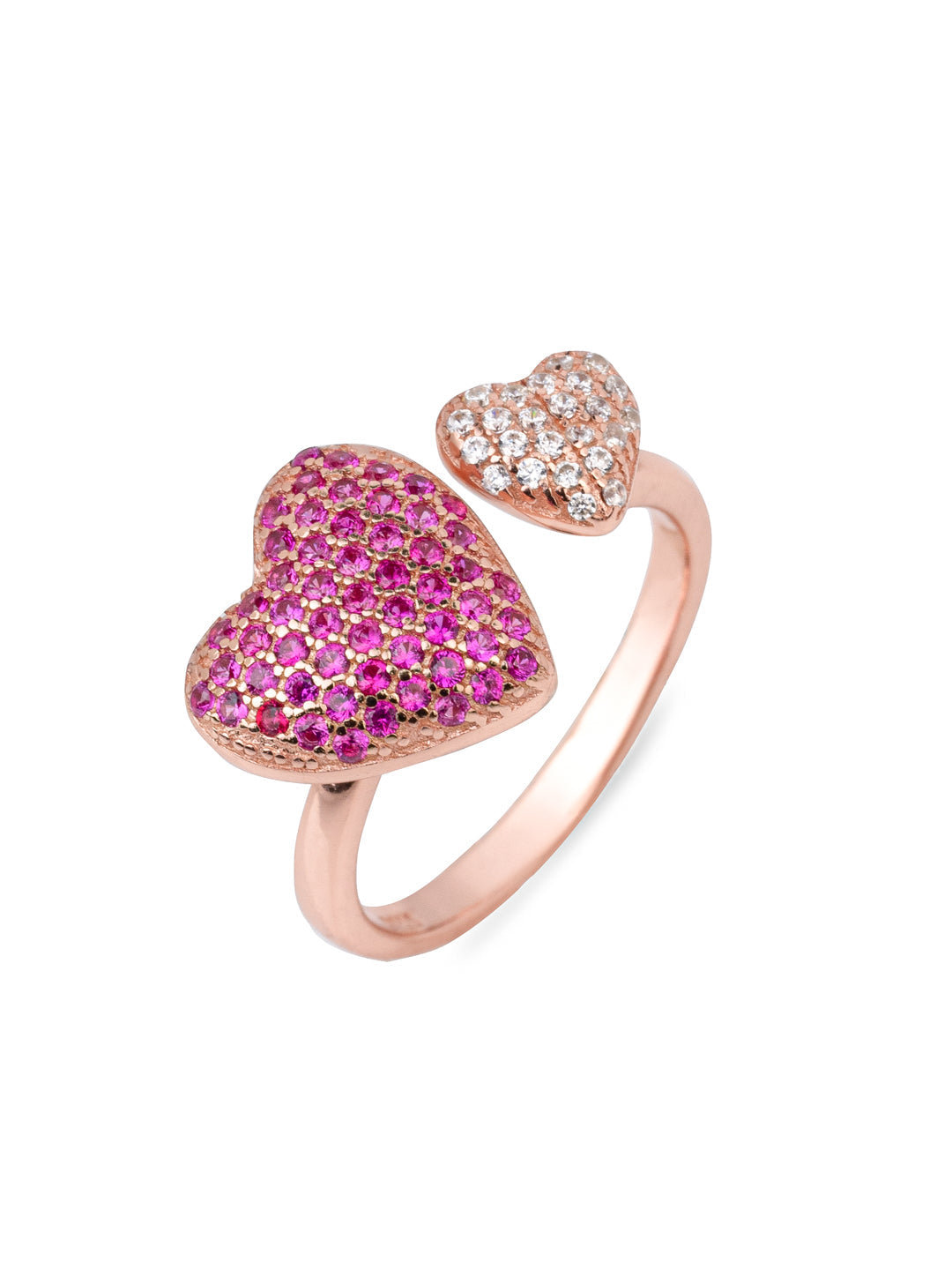 Rosé Heart Glow Ring