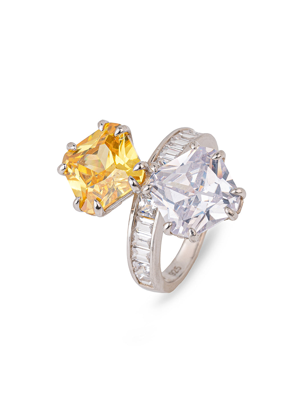 Sunset Amber Ring