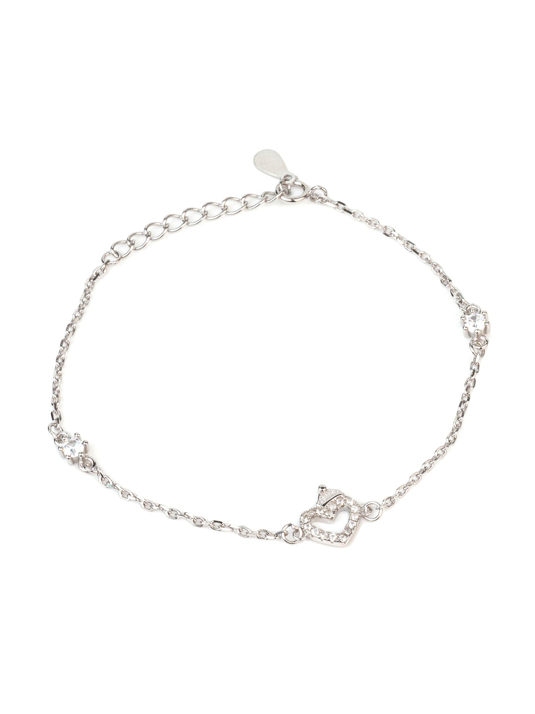 CRYSTAL HEART DUO BRACELET
