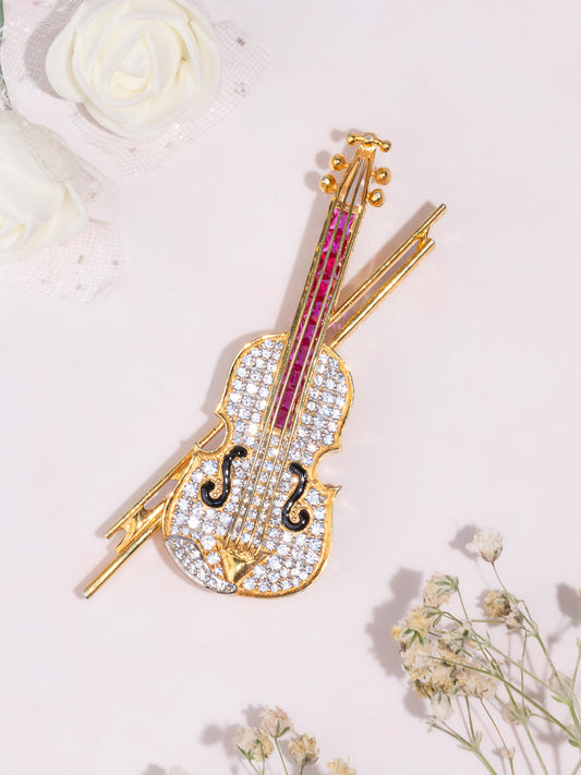 Virtuoso Violin Brooch