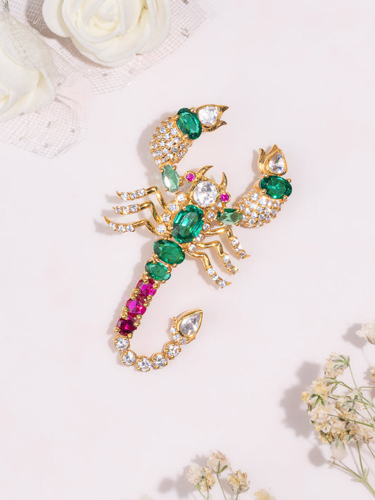 CLAW SCORPION BROOCH