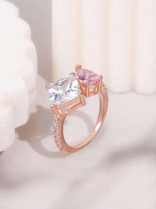 Crystal Halo Bloom Ring