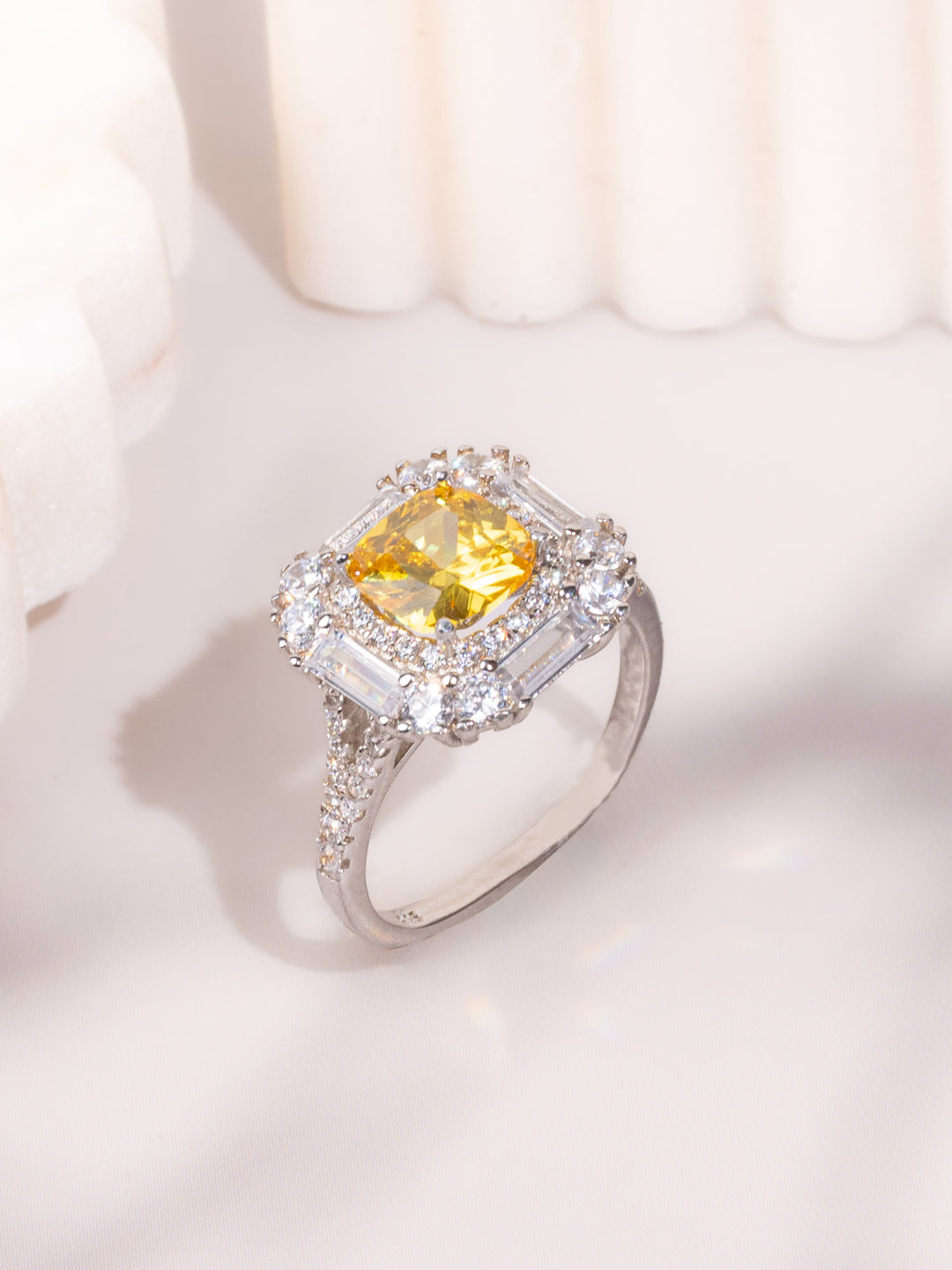 Aurora Yellow Radiance Ring