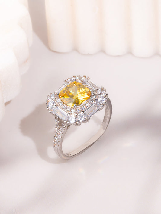 Aurora Yellow Radiance Ring