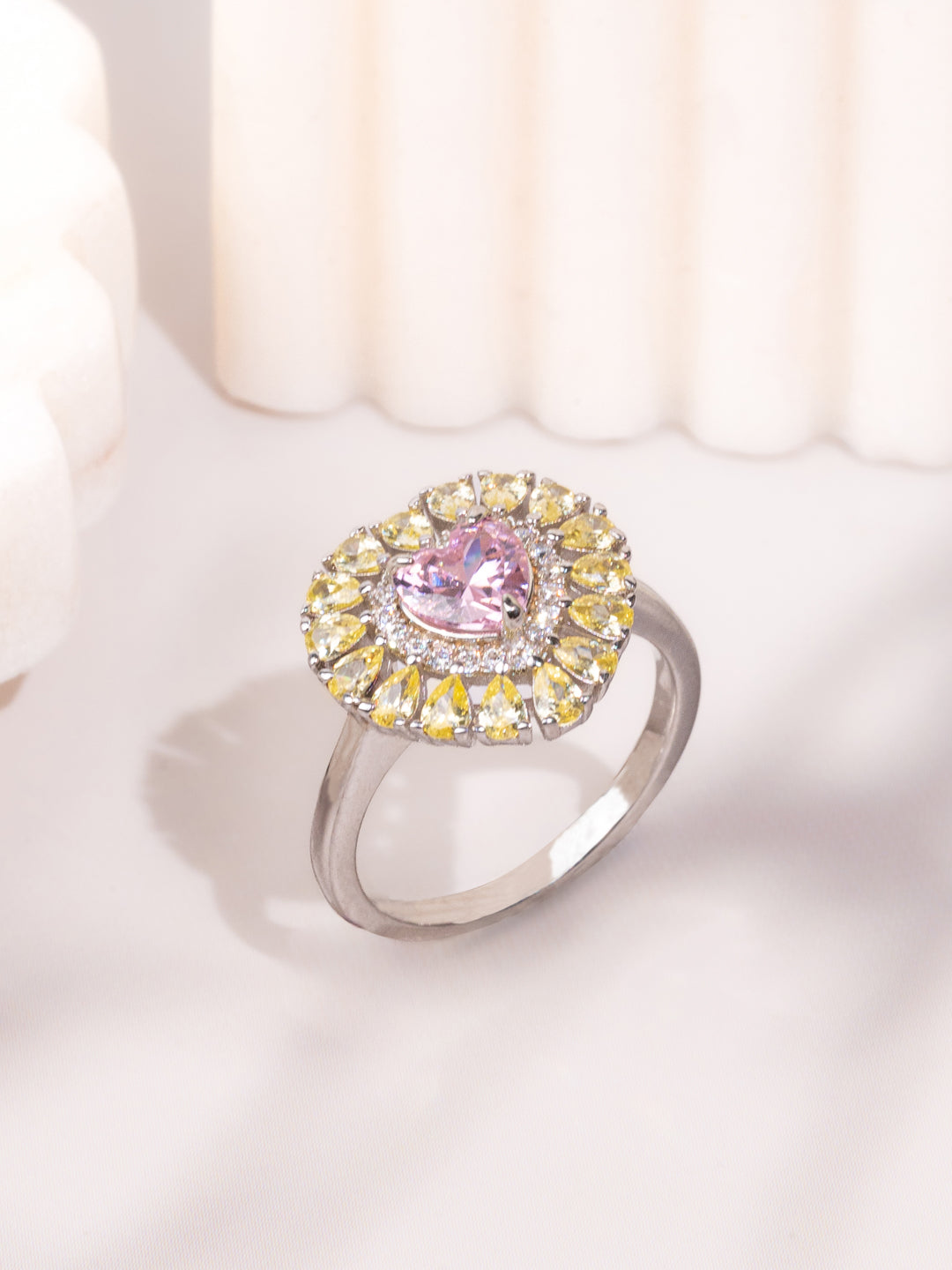 Prism Teardrop Ring