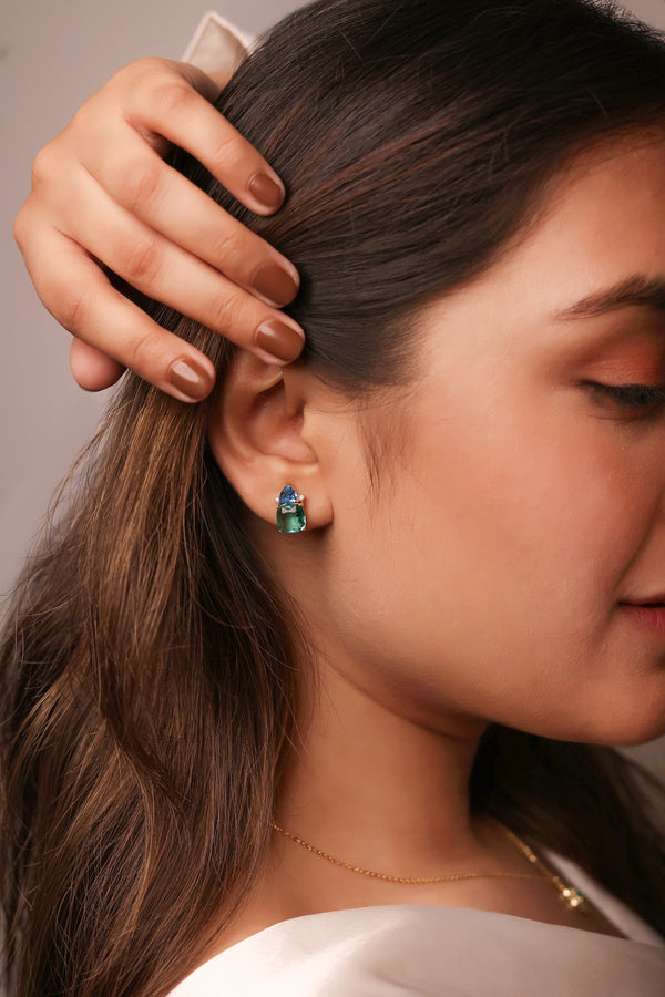 Iridesca Dual-Tone Earrings