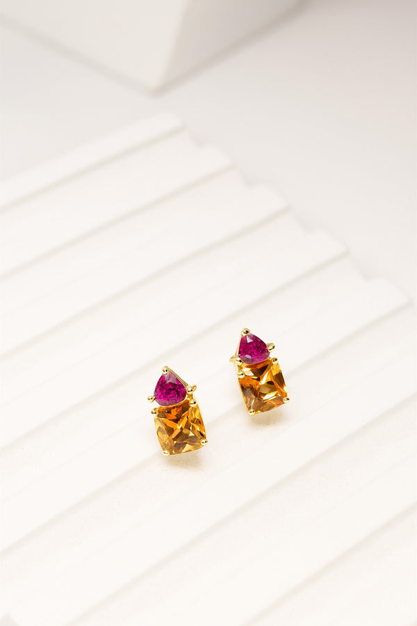 Iridesca Dual-Tone Earrings