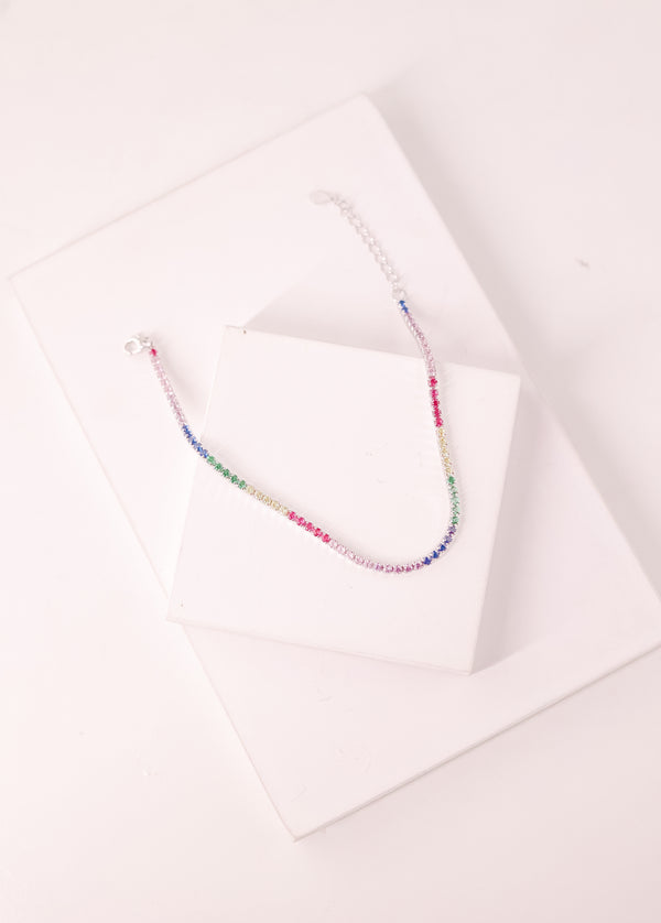 Celeste Spectrum Tennis Bracelet